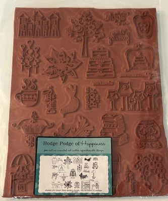 Nuevas estampillas de goma sin montar precortadas Unity HODGE PODGE OF HAPPY 25 estampillas Foto 1 de 4