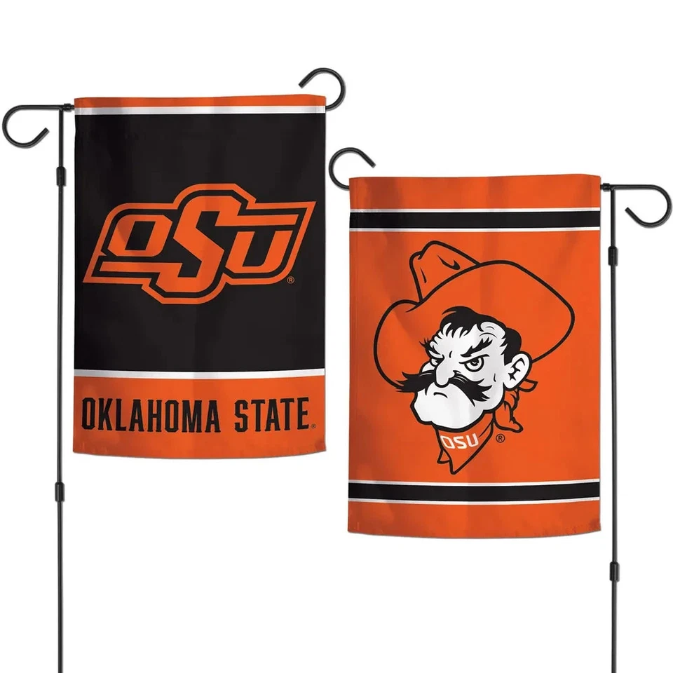 New NCAA Oklahoma State University Cowboys  2 Sided 12.5 X 18" Garden Flag - Image 1 of 1