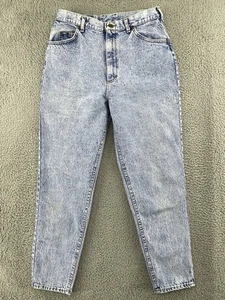 Vintage Lee Jeans Womens 14 Med Acid Wash Mom Made in USA 90s High Rise - Picture 1 of 14