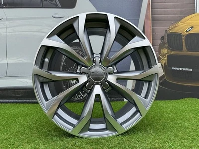 4X R18 Inch 5X112 Audi A6 Style Grey Polished Wheels: Fits For A4 A6 A8 - Image 1 of 4
