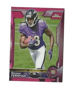 2015 Topps chrome mini rookie rc Breshad Perriman, 03/25, #197 Ravens - Picture 1 of 2