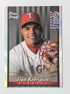 1997 Donruss Studio Silver Press Proof /1500 Ivan Rodriguez #108 HOF - Bild 1 von 10