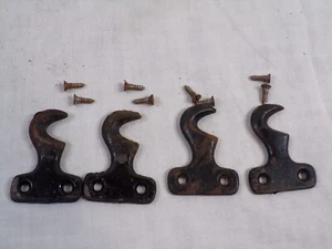 Set of 4 Singer Treadle Sewing Machine Drawer Frame to Base Hooks -- Cast Iron - Picture 1 of 5