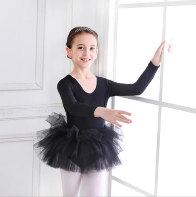 Tutu Dress Gymnastics Leotard Dance Wear Ballerina Costume UK Kids Girls Ballet - Image 1 of 4