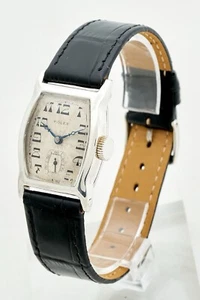 Rolex Prima Tonneau ‘1928’ Rare Gents Collectors Vintage Sterling Silver Watch, - Picture 1 of 22
