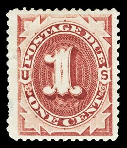 Scott J15 1884 1c Red Brown Postage Due Mint VF OG HR Cat $70