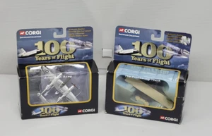 LOT OF 2 CORGI  100 YEARS OF FLIGHT PIONEERS OF FLIGHT P-38  & LOCKHEED VEGA 5. - Picture 1 of 16