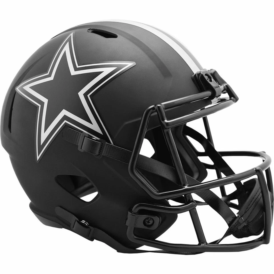 Casco de fútbol americano réplica tamaño completo Dallas Cowboys negro Eclipse NFL Foto 1 de 1