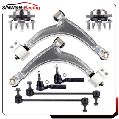 8 x Para Chevrolet Malibu 2004 2005-2007 Brazo de control delantero Rótula Extremo de varilla de amarre Foto 1 de 4