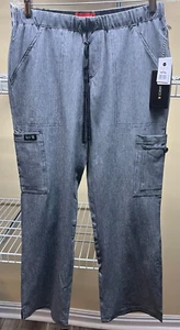 Koi Basics Women's Holly Heather Gray Stretch Scrub Pants Size Small Petite New - Bild 1 von 12