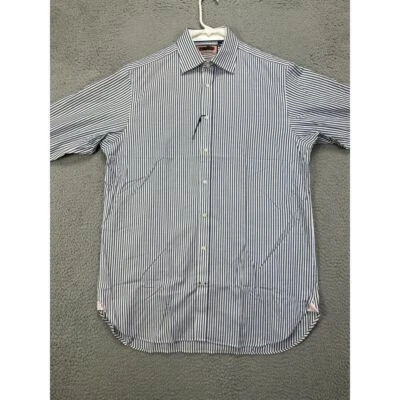 Pink Thomas Pink Shirt Mens 16-34.5 41-87cm Grey Twin Collection Button Down NEW - Image 1 of 4