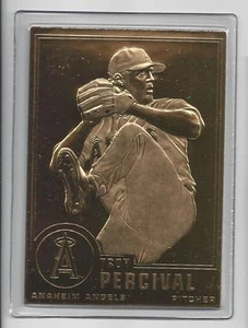 Troy Percival 2000 Danbury Mint Sealed 22 kt Gold Card # 169 - Bild 1 von 1