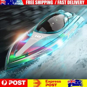 2.4GHz Flytec V555 LED Light RC Boat RC Racing Boat for Kids (Green 1 battery) - Picture 1 of 12