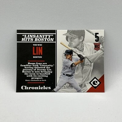 2017 Panini Chronicles Rookies /499 Tzu-Wei Lin #148 Rookie RC - Image 1 of 2