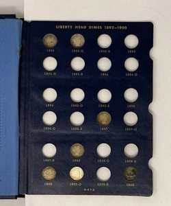 1892-1916 Barber Liberty Dime Set Collection 44 Coins - Picture 1 of 7