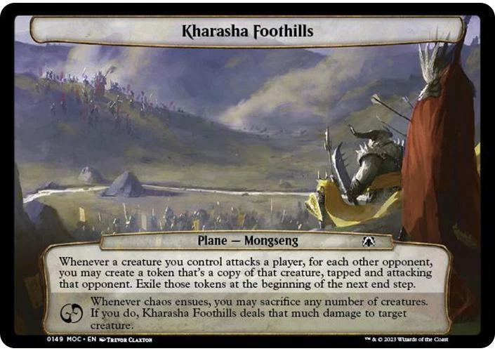 MTG Kharasha Foothills  - March of the Machine Commander Planechase #149 - Image 1 of 1