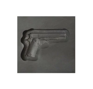 Medium Gun 3D Graphite Ingot Mold Silver Gold Copper Aluminum Tin Metal Casting - Picture 1 of 2