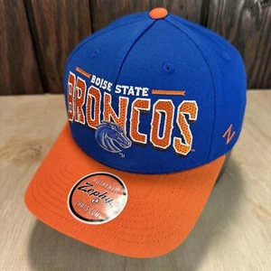 Zephyr NCAA Boise State Broncos RARE "Finest" Curve Bill Snapback Hat Cap NWT - Picture 1 of 12