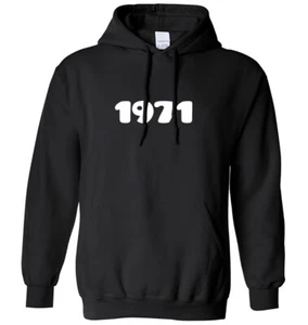 1971 Year Birthday Anniversary Mens Womens Hoodie - Picture 1 of 7