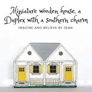 Unique personalized toys miniature wooden houses charming home decorations - Picture 1 of 4