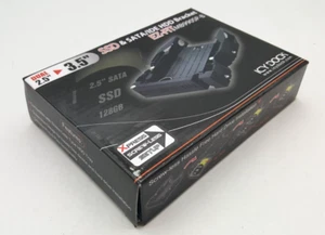 Icy Dock MB990SP-B Dual 2.5” to 3.5” SSD SATA and IDE HDD Bracket NEW - Photo 1/7