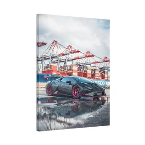 Lamborghini Huracan High Resolution Museum Quality Vertical Canvas Print #022 - Picture 1 of 10