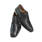 David Eden Black Genuine Crocodile and Lizzard Oxford Dress Shoes Sz 13 EUC