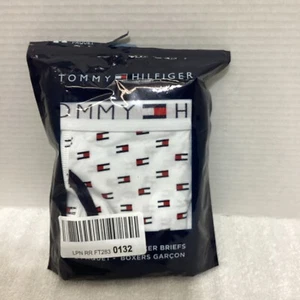 Tommy Hilfiger Boys' Boxer Brief Underwear (2-Pack) Bright White AOP/Navy, 16-18 - Picture 1 of 3