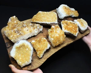 LARGE Clearance Citrine Crystal Clusters - 'B' Grade Cluster Druze - CRAZY CHEAP - Picture 1 of 10