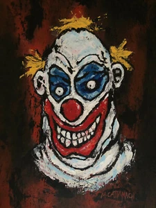 Original Gemälde auf Leinwand "Selbstporträt Der Clown" - Bild 1 von 1