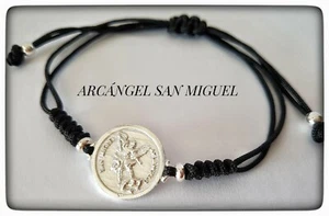 SAN MIGUEL PULSERA ARCANGEL PLATA DE LEY SILVER ARCHANGEL SAN MIGUEL BRACELET - Imagen 1 de 5