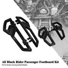 Black Empire Front Rear Floorboard Foot Peg For Harley Touring Street Road Glide