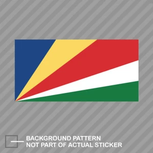 Seychellois Flag Sticker Decal Vinyl Seychelles SYC SC - Picture 1 of 1