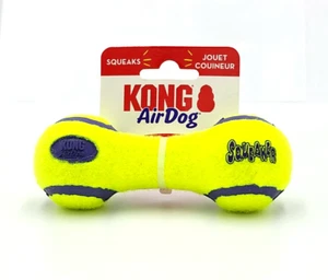 KONG AirDog Dumbbell Tennis Ball Small Squeaky Dog Fetch Toy 5x2" - Picture 1 of 4