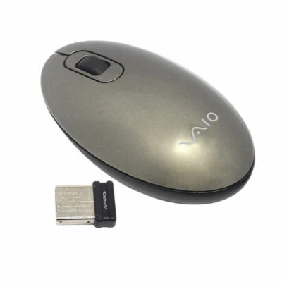 Sony Vaio VGP-WMS30 2.4GHZ Wireless Mouse With Receiver Champagne Gold - Image 1 of 4