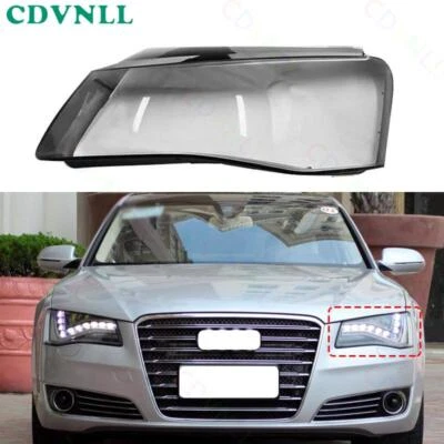 For Audi A8 S8 D4 2011-2014 Left Headlight Lens Lampshade Cover Sealant Glue 1* Foto 1 de 4