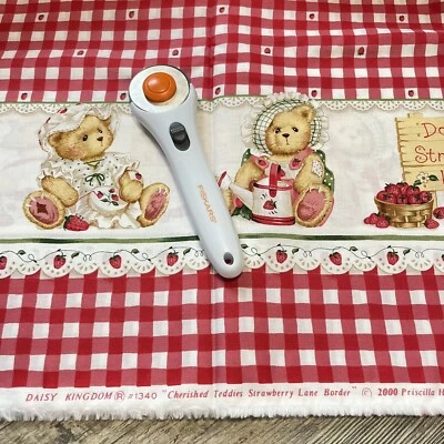 Daisy Kingdom 2000 Cherished Teddies Strawberry Lane Dress Kit 5 yards + Pattern - Image 1 of 4