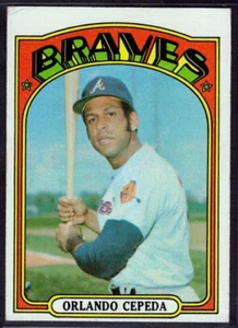 1972 Topps Baseball Card #195 Orlando Cepeda HOF Atlanta Braves VG-EX *b - Picture 1 of 2