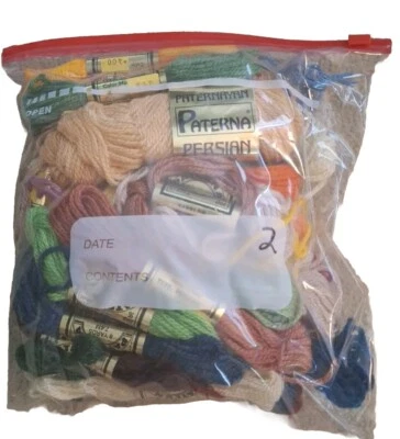 Embroidery Floss Lot, Mixed Colors .5 Lb Gallon Size Ziplock Bag 2 - Image 1 of 2