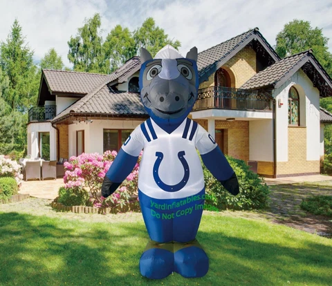 7' Air Blown LED Self-Inflatable NFL Indianapolis Colt "Blue" Mascot Cover