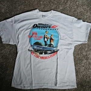Triton Boats Owners Tourniment May 2016 Kentucky Lake White 2XL Short Sleeve - Picture 1 of 7