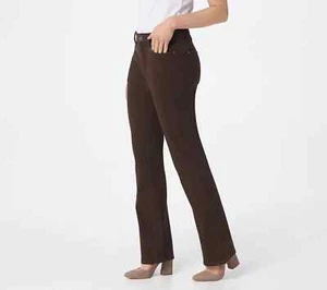 Jeans Belle by Kim Gravel Flexibelle 5-Pkt Boot Cut Espresso Petite 24WP A309918 - Imagen 1 de 3