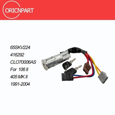 416292 Zündschloss Lenkschloss Schlüssel Für Peugeot 106 II 405 MK II 91-04 - Bild 1 von 4