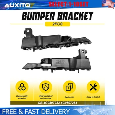 Soportes de retención de parachoques delantero aptos para Audi A6 2012-2018 izquierda derecha 2-20X Foto 1 de 4