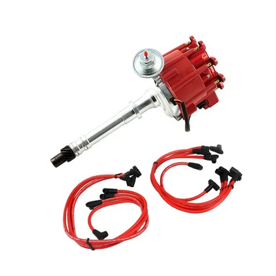 1955-01 SMALL BLOCK CHEVY PRO BILLET HEI DISTRIBUTOR w/WIRES 283 327 350 400 - Image 1 of 4