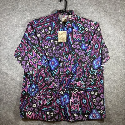 Vintage Western Plains Trading Co Shirt Mens 3XLT Southwestern Aztec NWT - Image 1 of 4