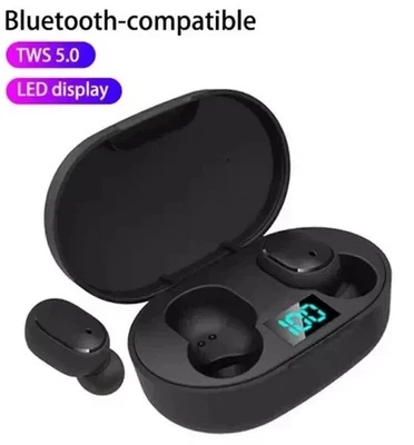E6S TWS Bluetooth Kopfhörer Headset wasserdichte LED Ohrhörer akku anzeige Mic - Bild 1 von 4