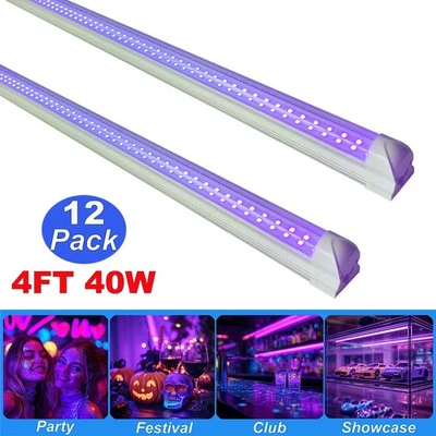 12/24 Pack UV Led Black Light, for Room Bedroom Decorations, Body Paint, Poster - Image 1 of 4