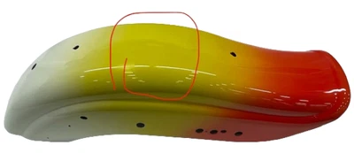 Harley 后挡泥板,白色/黄色/体育 - 100 全新/不完美 已售 全新 原始设备制造商 — 第 1/4 张图片