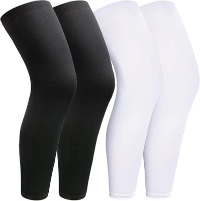 2 Pairs Leg Sleeves,Full Compression Sleeve for Men Women,Long Knee Large  - Image 1 of 4